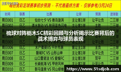 梳球对阵枥木SC精彩回顾与分析揭示比赛背后的战术博弈与球员表现